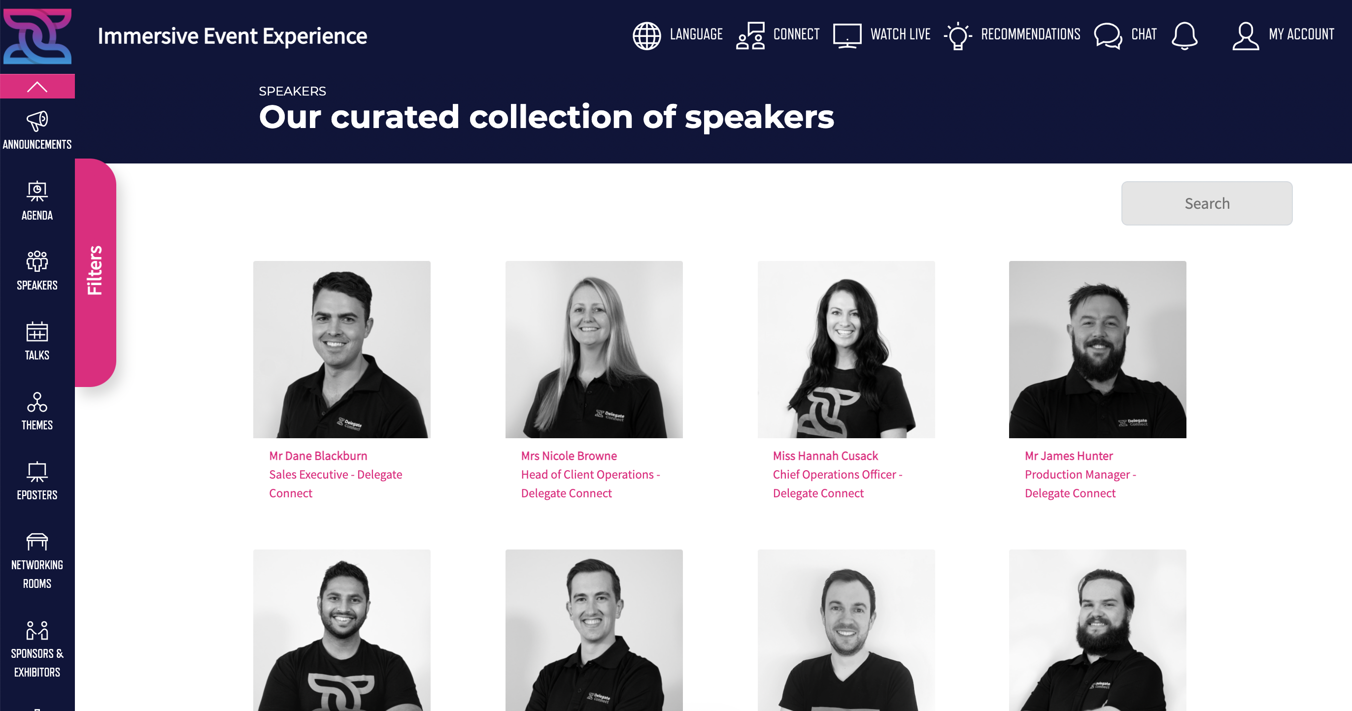 screenshot of Arinex Live